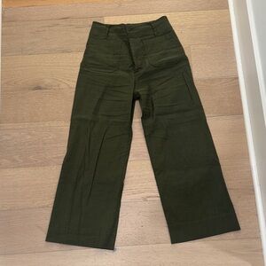Anthropology Colette olive green patch pocket pants